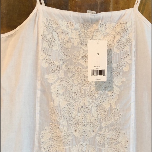 BANANA REPUBLIC White Sleeveless Peplum Top NWT - Picture 3 of 8